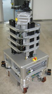 Der für LAAS modifizierte, omnidirektionale Roboter MPO-700
